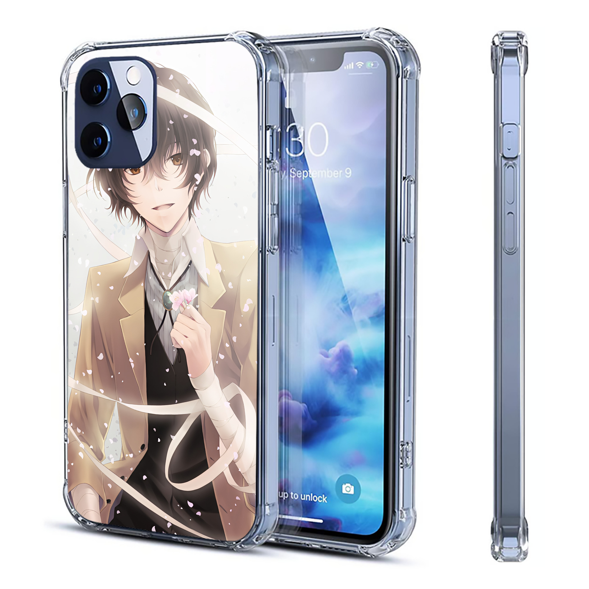 （画像用） 文豪ストレイドッグス Bungo Stray Dogs 【iPhone 12シリーズ対応】透明スマホケース（クリアソフトケース）